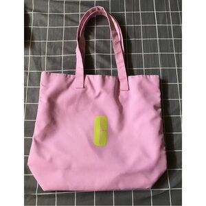 Pink Clinique tote bag